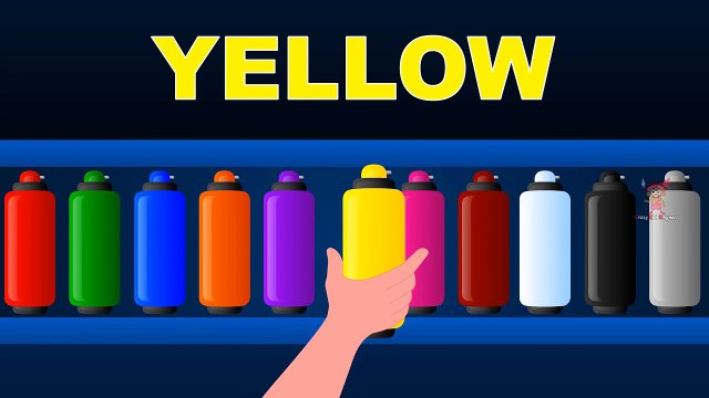 Colors for Children to Learn with Spray Bottle - Colours for Kids to Learn - Kids Learning Videos