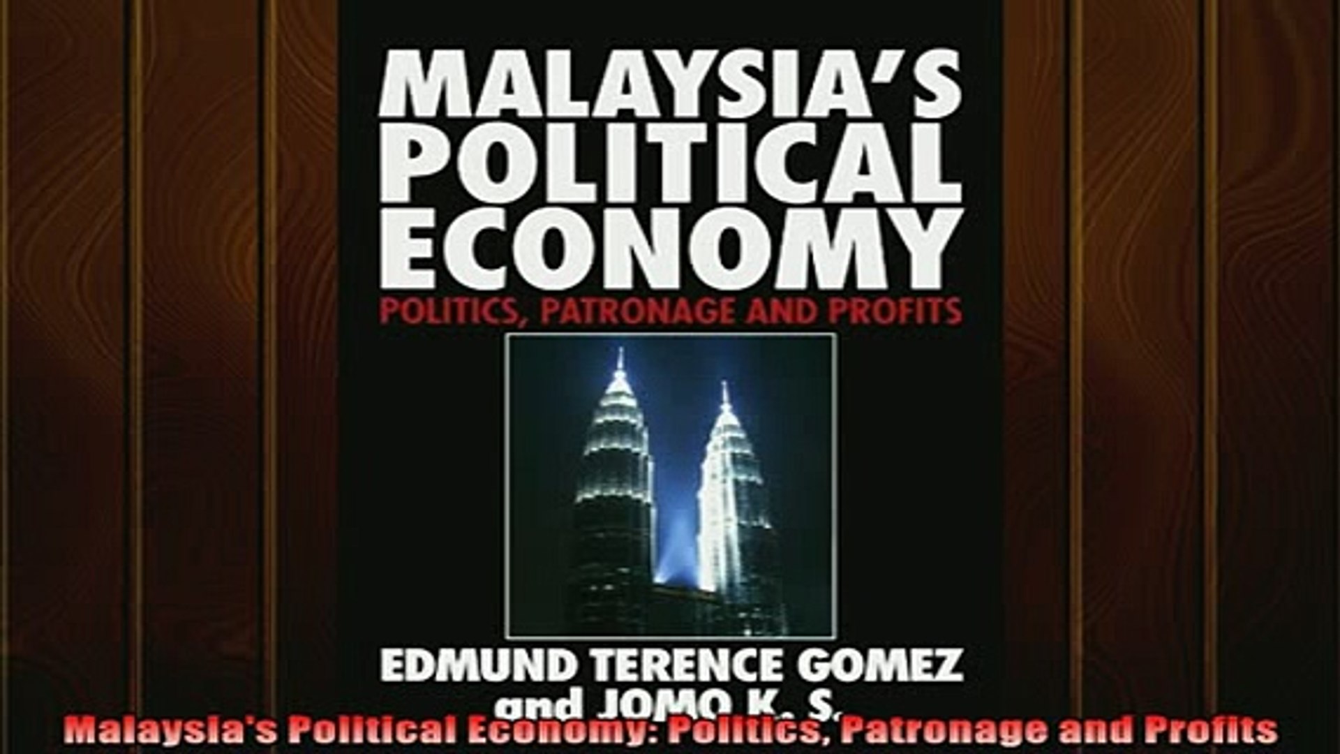 ⁣Popular book  Malaysias Political Economy Politics Patronage and Profits