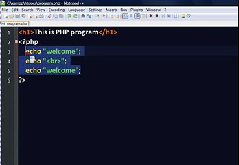 004 Basic Introduction of PHP - Embed HTML -  Part 4  urdu