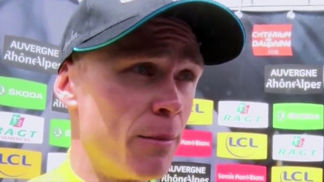 Critérium du Dauphiné 2016 - Chris Froome : Je me sens très bien pour Juillet et le Tour de France