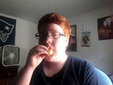 Small Child Eats Dunkin Donuts Chicken Bacon Sandwich