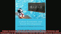 Pdf online  Cuban Economic and Social Development Policy Reforms and Challenges in the 21st Century