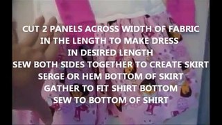 How to Make T-Shirt Dresses