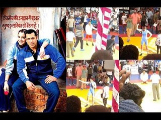 Anushka's Biceps And Salman's Red Shorts At The Sultan Wrestling Ring !