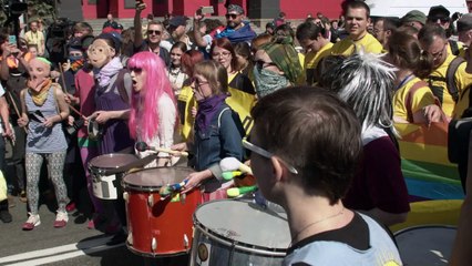 Hundreds attend tightly-policed gay pride march in central Kiev