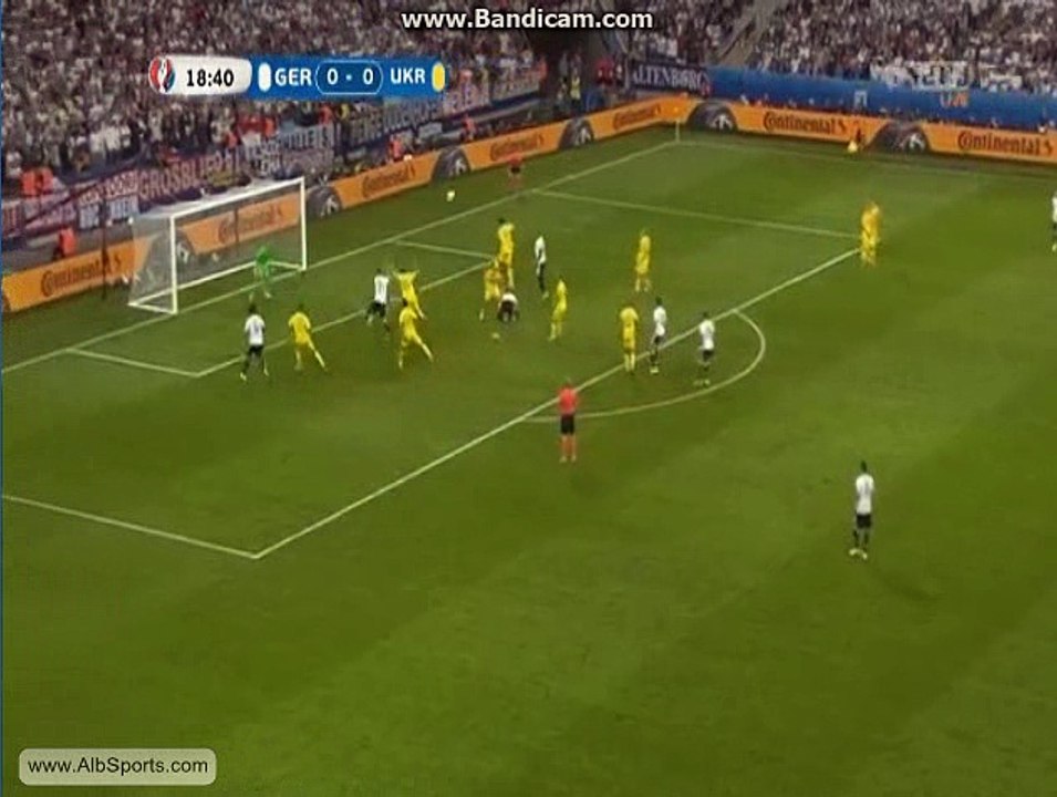 goal mustafi min;16 germany 1-0 ukraina 12.06.2016
