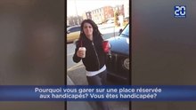 carée sur une place handicapée