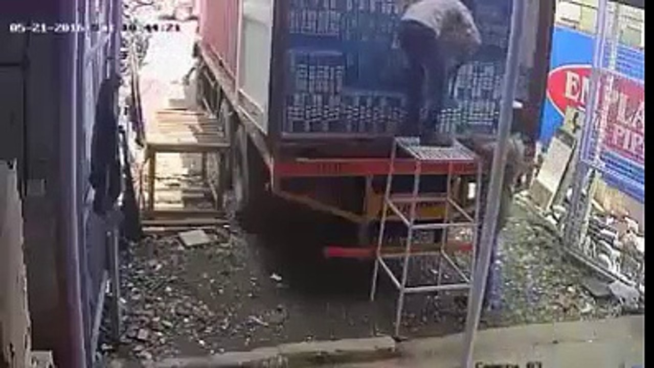 Fight In The Street CCTV Footage