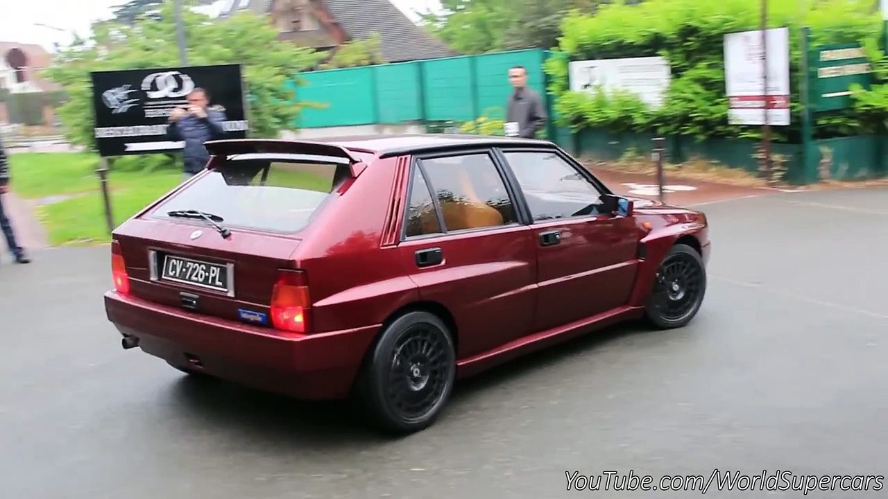 X10 Lancia Delta Integrale Accelerations & Sound | Cars & Coffee Paris