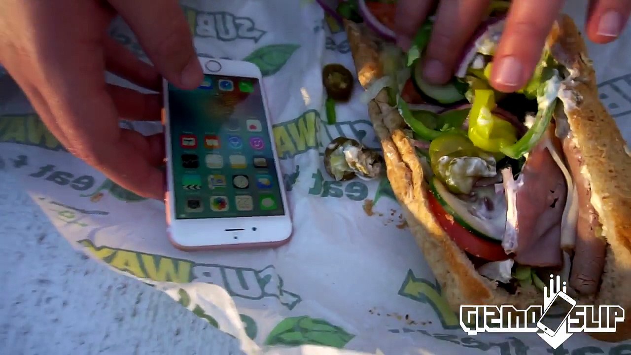 Can Subway Sandwich Protect iPhone 6s from Extreme 100 FT Drop Test? - GizmoSlip