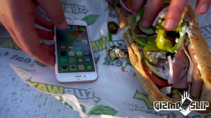 Can Subway Sandwich Protect iPhone 6s from Extreme 100 FT Drop Test? - GizmoSlip