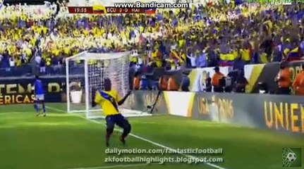 Jaime Ayoví Fantastic Goal HD Ecuador 2-0 Haiti Copa America