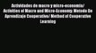 [PDF] Actividades de macro y micro-economia/ Activities of Macro and Micro-Economy: Metodo