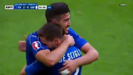 2-0 Graziano Pelle Goal - Italy 2-0 Spain 27-06-2016 HD