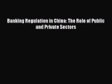 [PDF] Banking Regulation in China: The Role of Public and Private Sectors Download Online