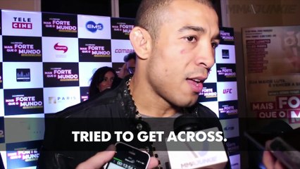 Jose Aldo on movie about his life, possible sequel where he beats McGregor