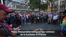 Paris: Rassemblement pour les victimes de la fusillade d'Orlando