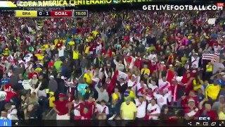 Brasil 0-1 Peru # Gol Raúl Ruidíaz Copa America Centenario 2016
