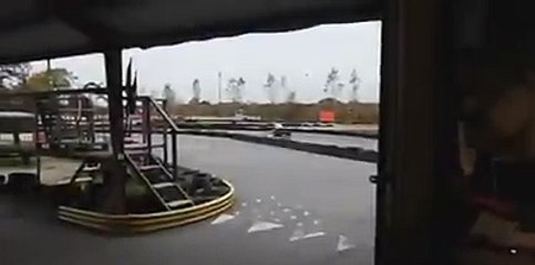 boy stunt on racing car during the park in full speed - desi girls video