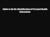 Download Guide to the De-Identification of Personal Health Information PDF Full Ebook