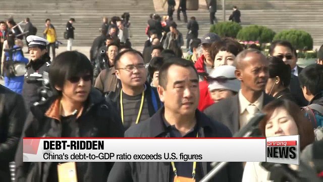 China's debt-to-GDP ratio exceeds U.S. figures