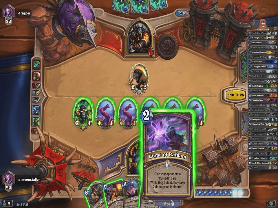 {Hearthstone} Lethal Luck Part 2 - Curse'd 'em - Yogg Saron Kill Commanded Self (DocuTäge)