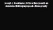 [PDF] Joseph L. Mankiewicz: Critical Essays with an Annotated Bibliography and a Filmography