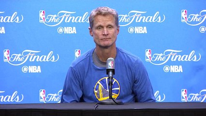 Steve Kerr Interview #2  Cavaliers vs Warriors - Game 5  June 12, 2016  NBA Finals Media Day