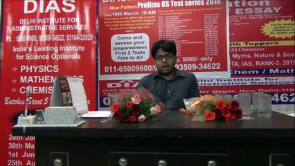 How to prepare for IAS , Vishu Mahajan Rank 70 in CSE 2015 with PHYSICS  optional