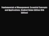 PDF Fundamentals of Management: Essential Concepts and Applications Student Value Edition (8th