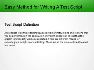 Easy_Method_for_Writing_A_Test_Script