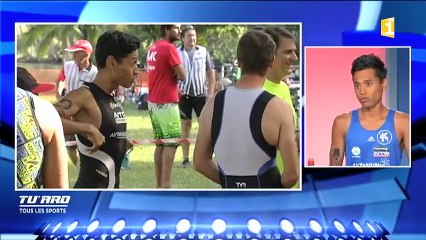 Triathlon de Papeari : Cédric Wane sur la 1ère marche du podium - Tu'aro Sports 12 06 2016