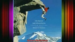 READ book  Human Motivation Full EBook