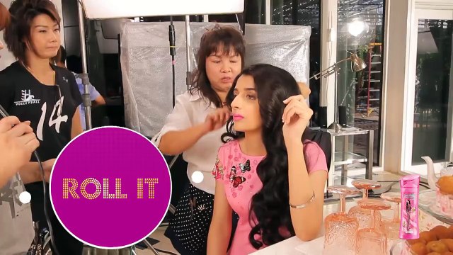 Mawra Hocane Getting Different Hair Styles for Sunsilk