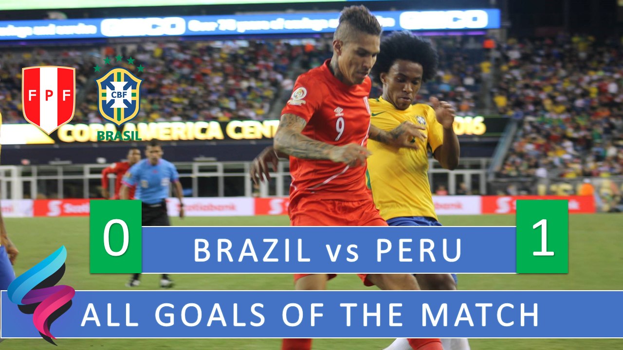 All Goals BRAZIL vs  PERU 0-1 Copa America 2016