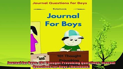 favorite   Journal for Boys 101 Thought Provoking Questions Journal Questions for Boys Notebook