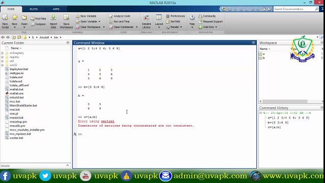 Lecture 16 how to combine matrix in matlab in hindi urdu