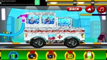 Game cartoon for kid - Ambulance Wash & Garage