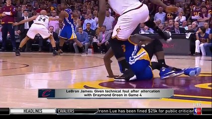 LeBron James nie avoir provoqué Draymond Green intentionellement
