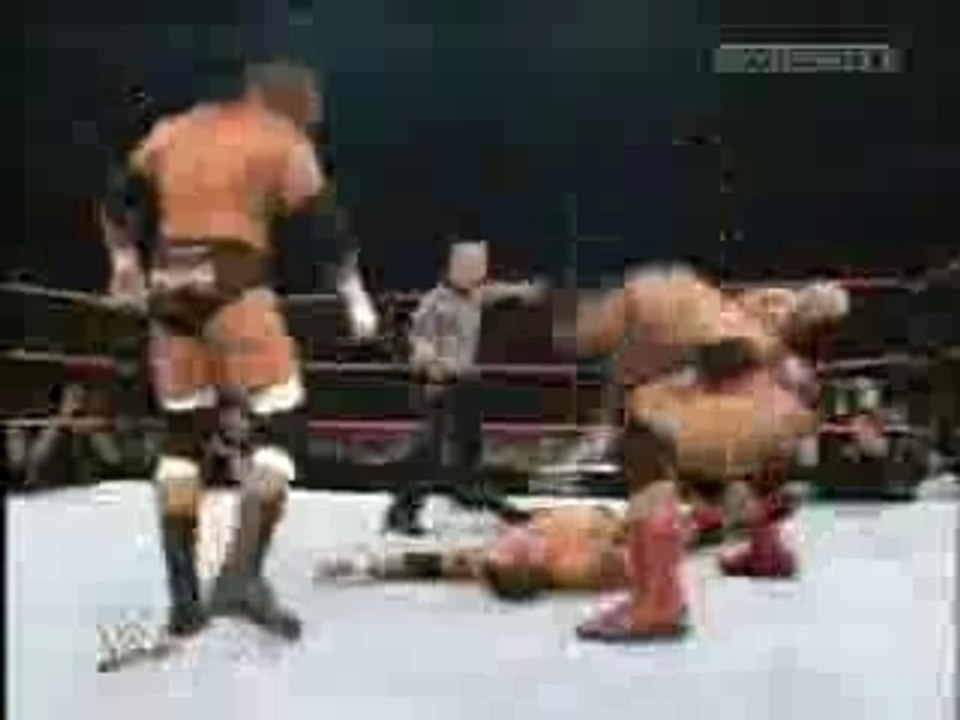 WWE - Raw 09-16-04 - Randy Orton vs Evolution (1 on 3) - Mr