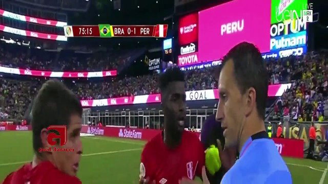 اهداف مباراة البرازيل و بيرو 0-1 فهد العتيبي - كوبا امريكا 12_6_2016