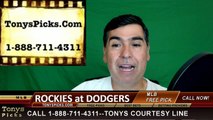 Colorado Rockies vs. LA Dodgers Pick Prediction MLB Baseball Odds Preview 6-7-2016