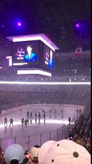 Moment of silence for Prince at Minnesota Wild Game