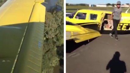 Un pilote atterrit avec un train d'atterrissage bloqué