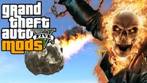 Meteoros y Ghost Rider En GTA 5 MODS !! - Con WAGHD - GTA V En Español