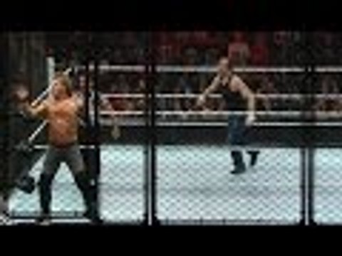 JOB'd Out - Dean Ambrose vs Chris Jericho Asylum Cage Match at WWE Extreme Rules