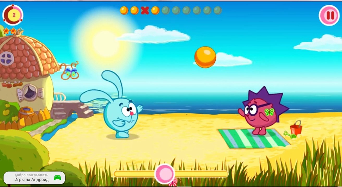 Игра  про неугомонного кролика Кроша .Смешарики. Крош - Android Games