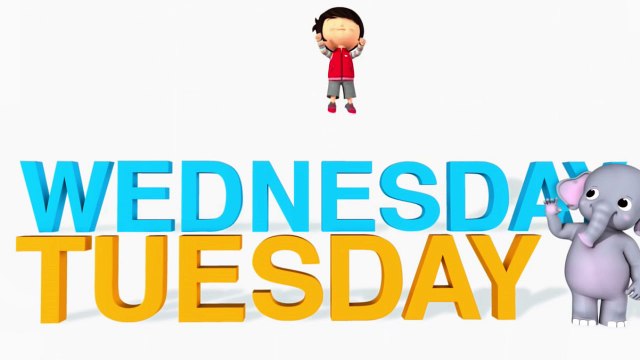 Days Of The Week Song | 3D Animation | English Nursery Rhymes | Nursery Rhyme for Children