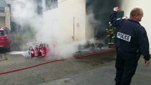 Incendie au CFA FIM d'Agneaux, près de Saint-Lô (Manche)