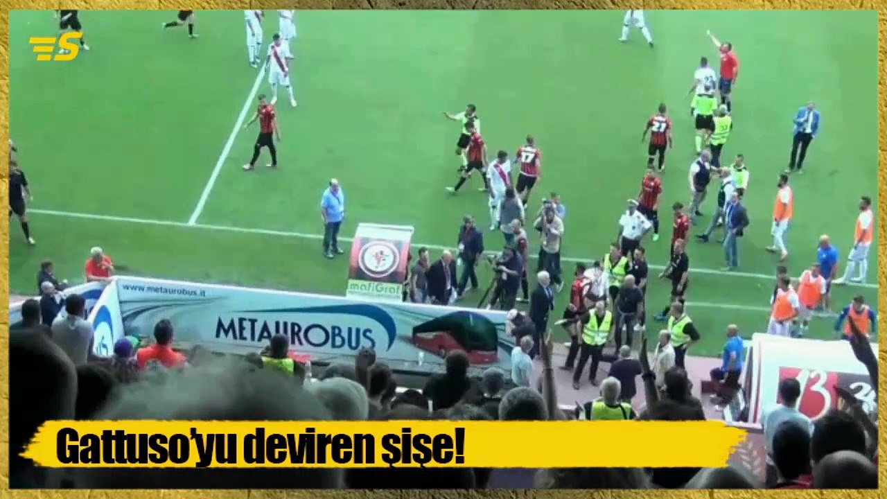Gattuso'yu deviren şişe!
